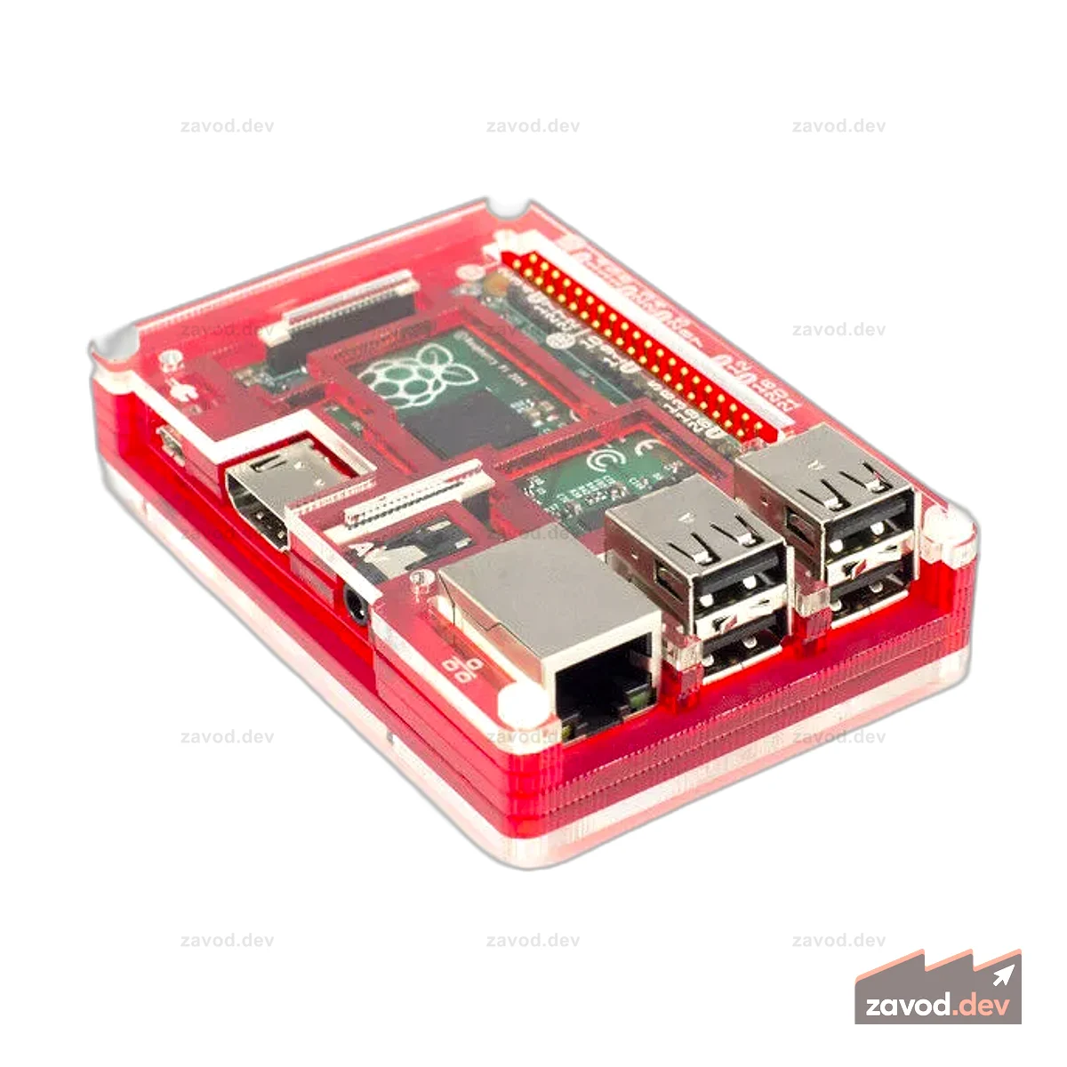 Корпус Pibow Coupe для Raspberry Pi Model B+