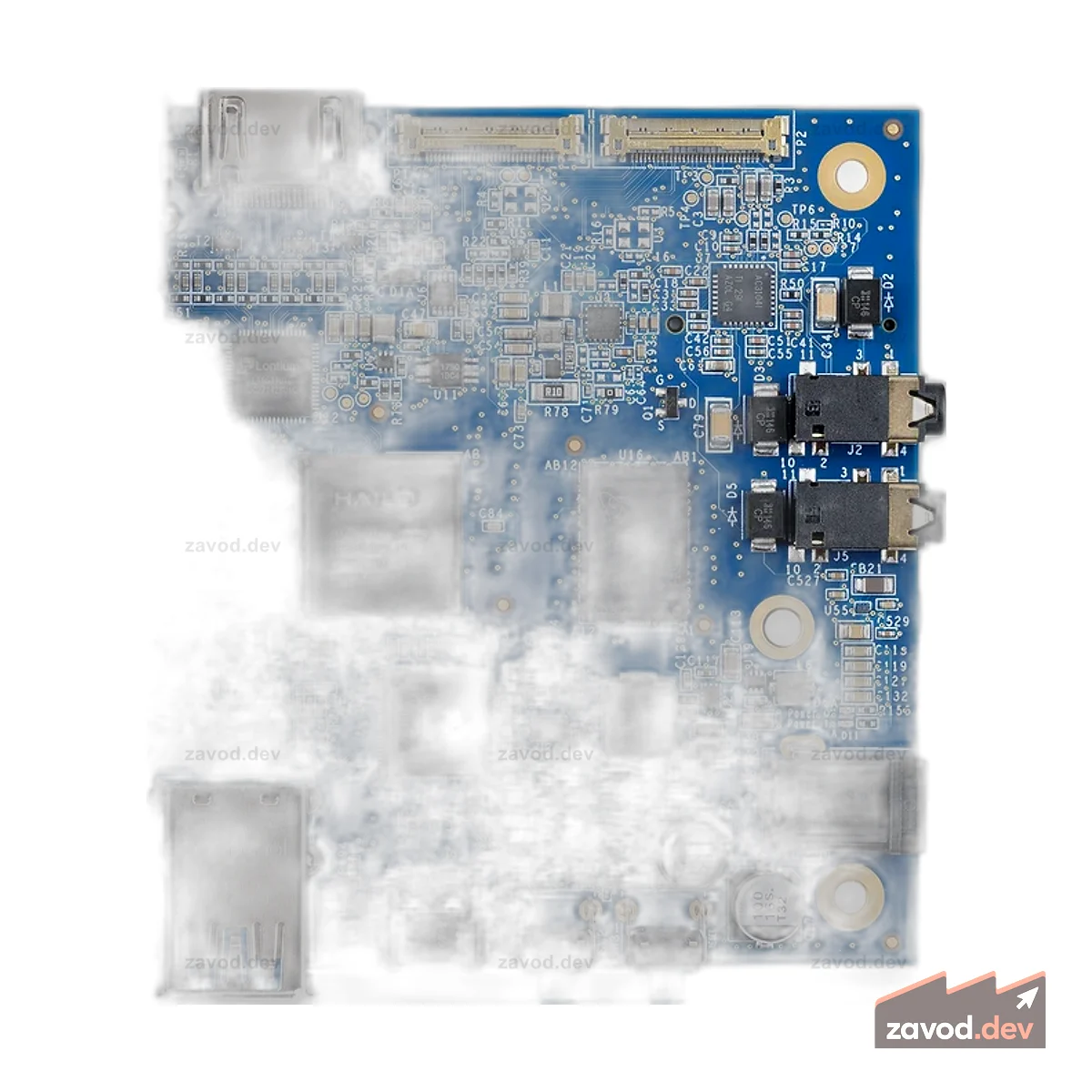 Комплект одноплатного компьютера Hailo-15H AI Vision Processor (20 TOPS)