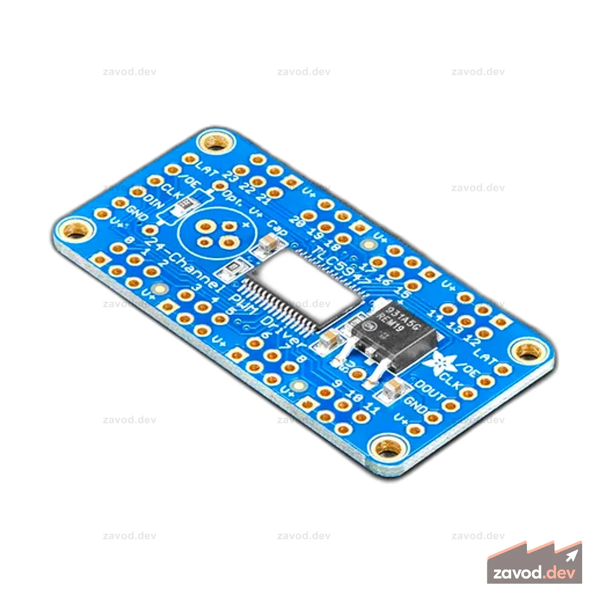 Adafruit 24-канальный 12-битный светодиодный драйвер с ШИМ - интерфейс SPI TLC5947