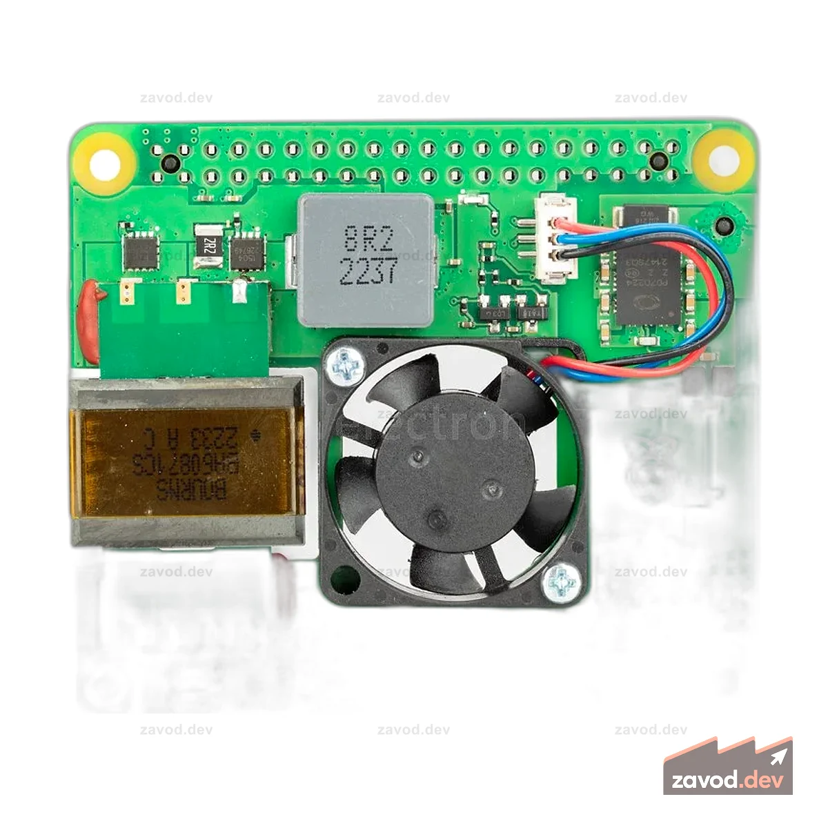ШЛЯПА Raspberry Pi® PoE+ (совместима с Raspberry Pi 4B / 3B+)