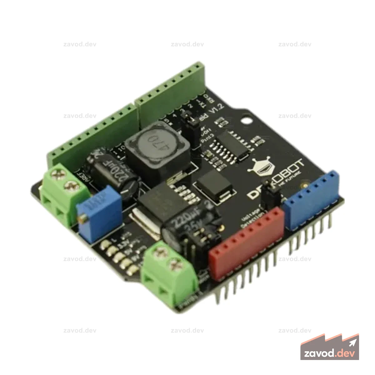 Силовой щит для Arduino (вход 4,5–35 В, выход 1,25–12 В)