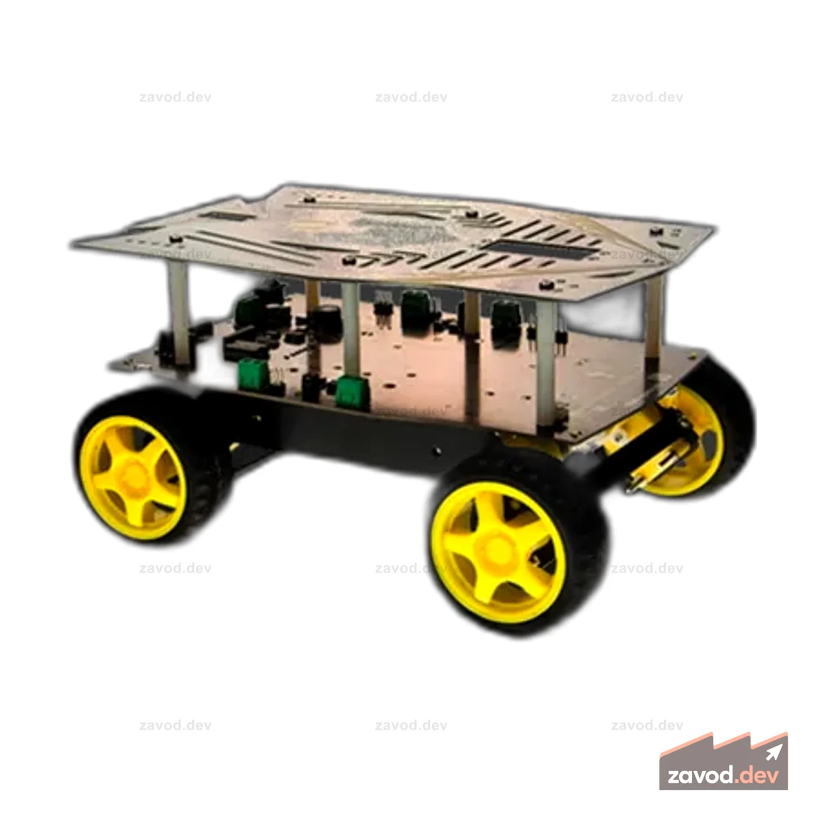 Cherokey: мобильный робот с полным приводом на базе Arduino