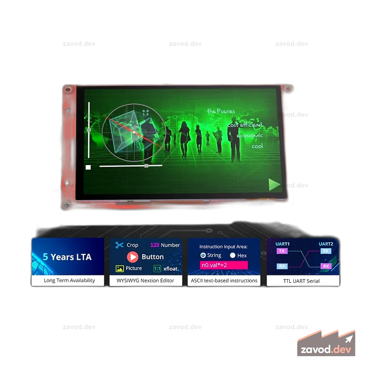 Nextion NX4827P043-011C 4,3-дюймовый интеллектуальный сенсорный дисплей HMI серии Kapazitives
