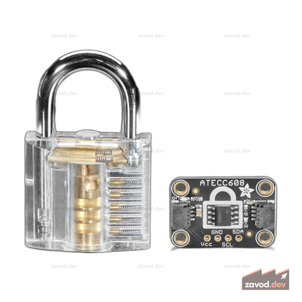 Коммутационная плата Adafruit ATECC608 — STEMMA QT / Qwiic