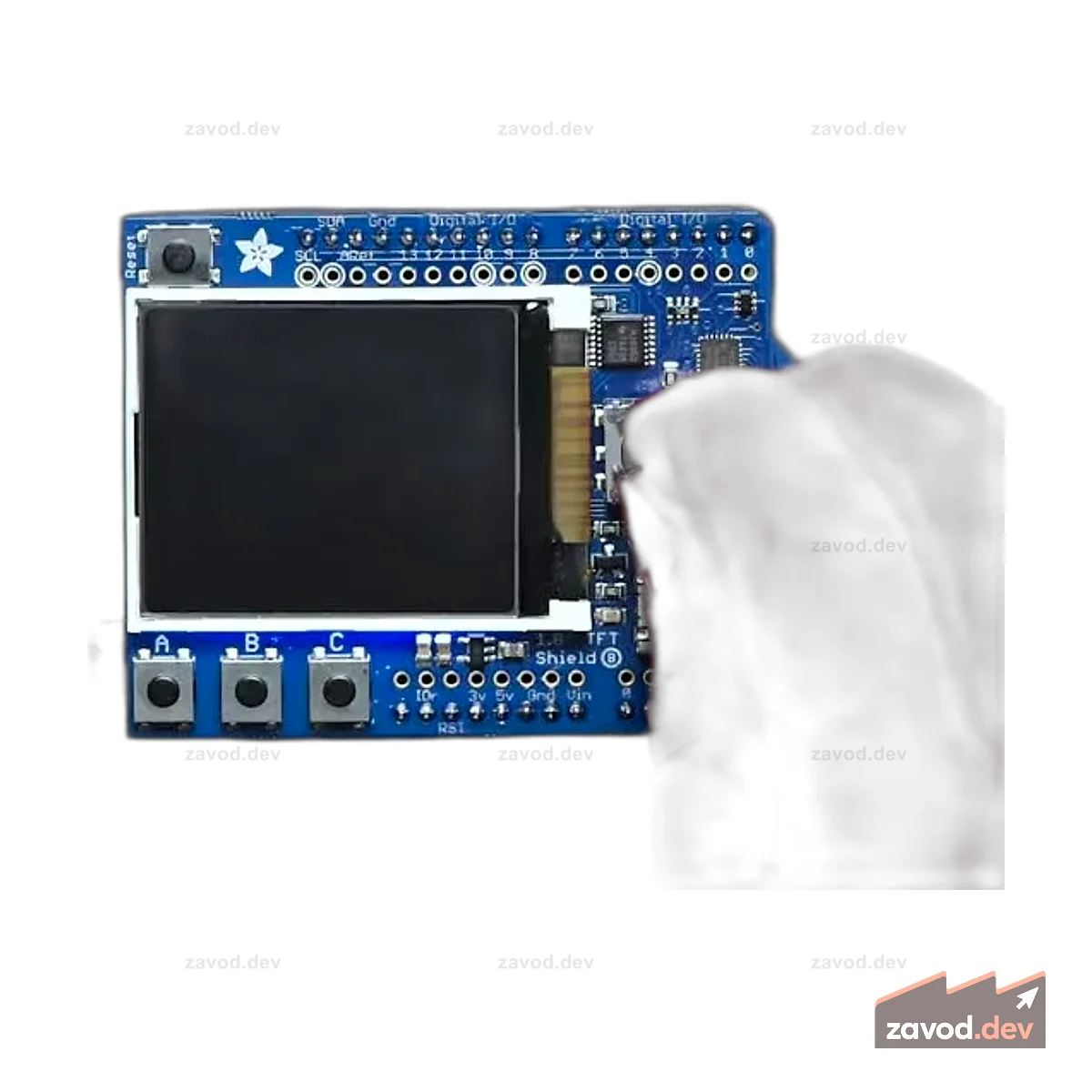 Adafruit 1,8-дюймовый цветной TFT-экран с картой памяти microSD и джойстиком