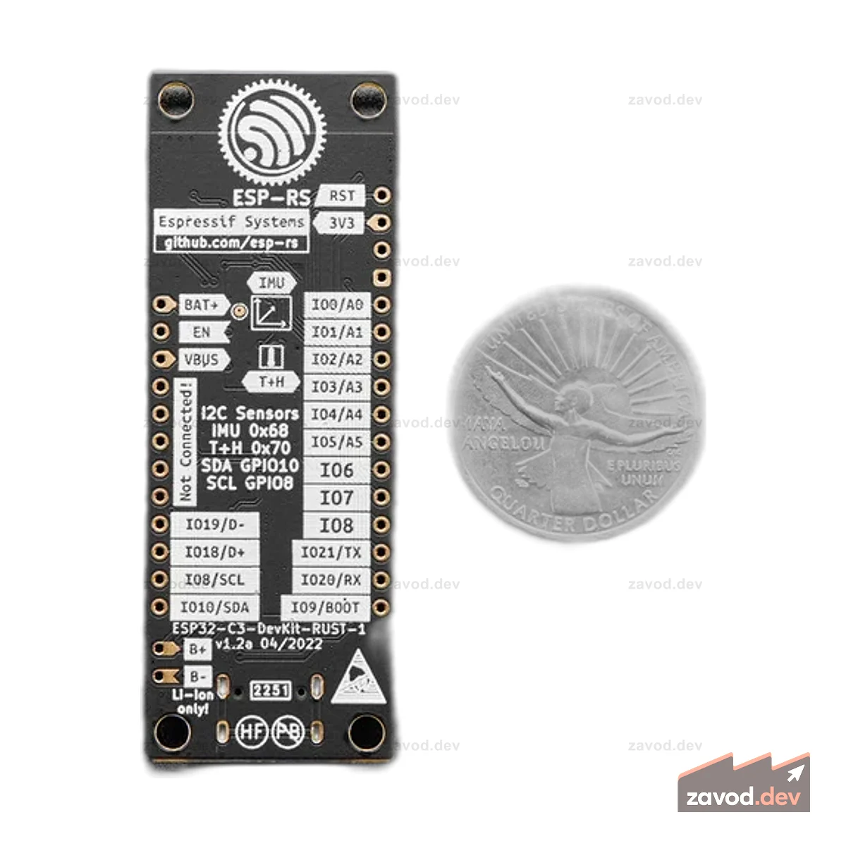 ESP32-C3-DevKit-RUST-1 — флэш-память 4 МБ