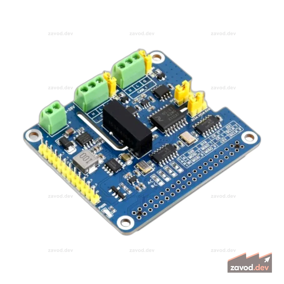 2-канальная плата расширения Waveshare CAN FD HAT Raspberry Pi