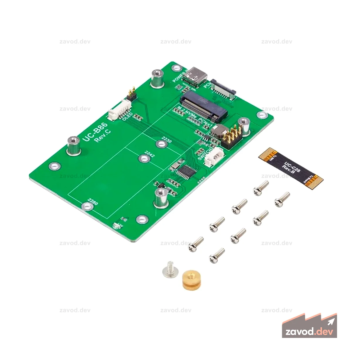 Переходник Uctronics M.2 на PCIe для Raspberry Pi