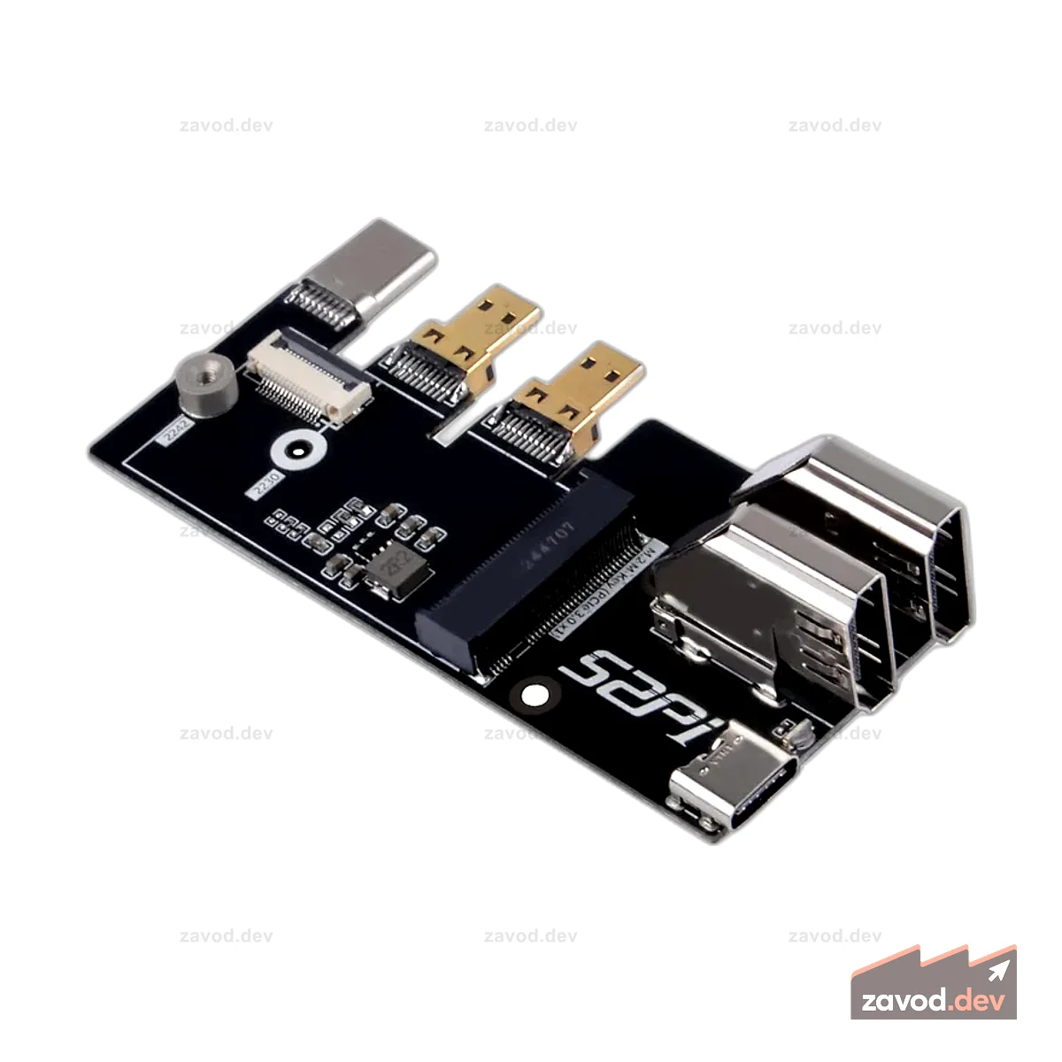 Многофункциональный адаптер 52Pi M.2 для Raspberry Pi 5