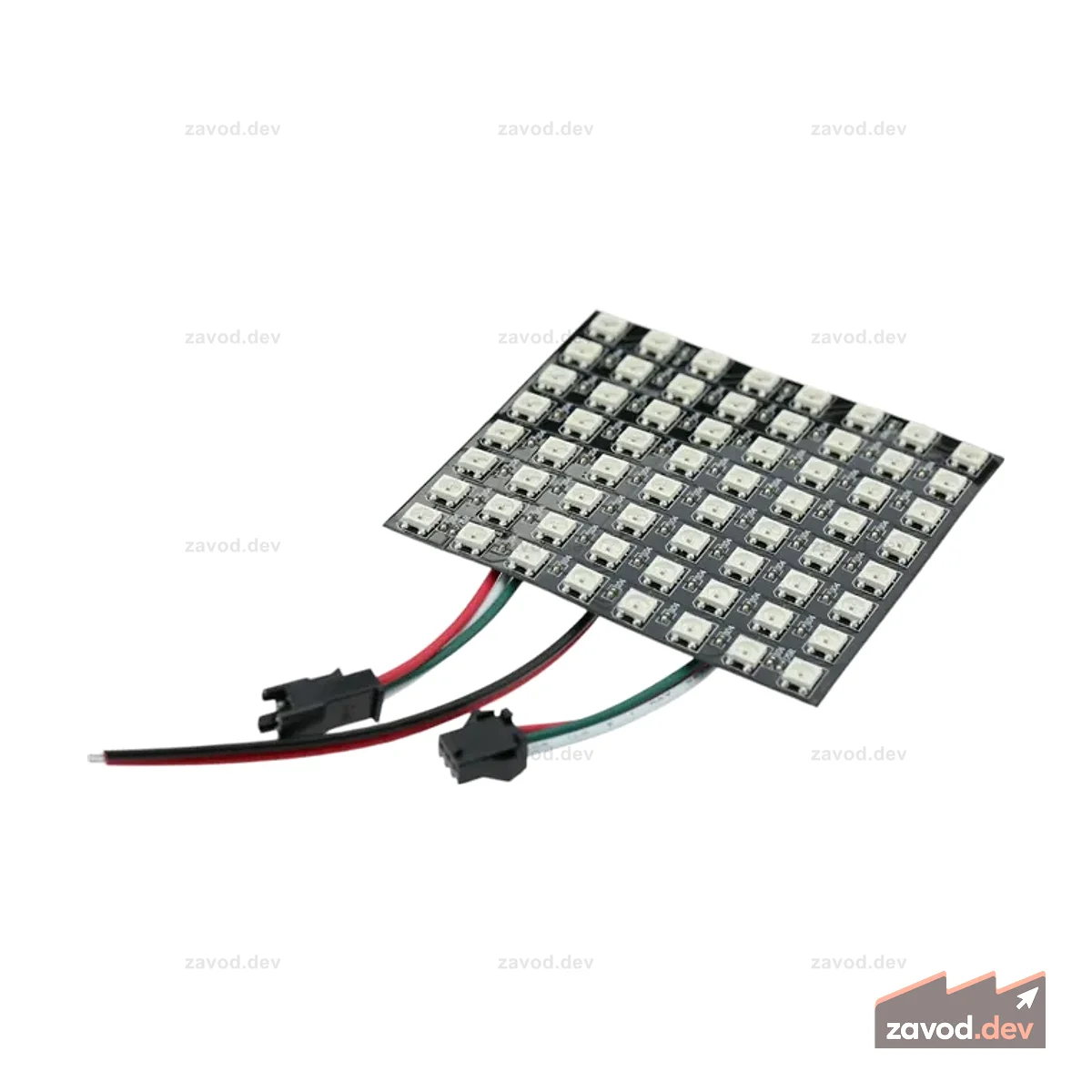 Гибкая светодиодная матрица RGB 8x8: 16777216 цветов!