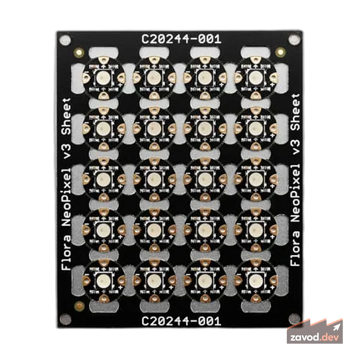 Flora RGB Smart NeoPixel версия 3 — 20 листов
