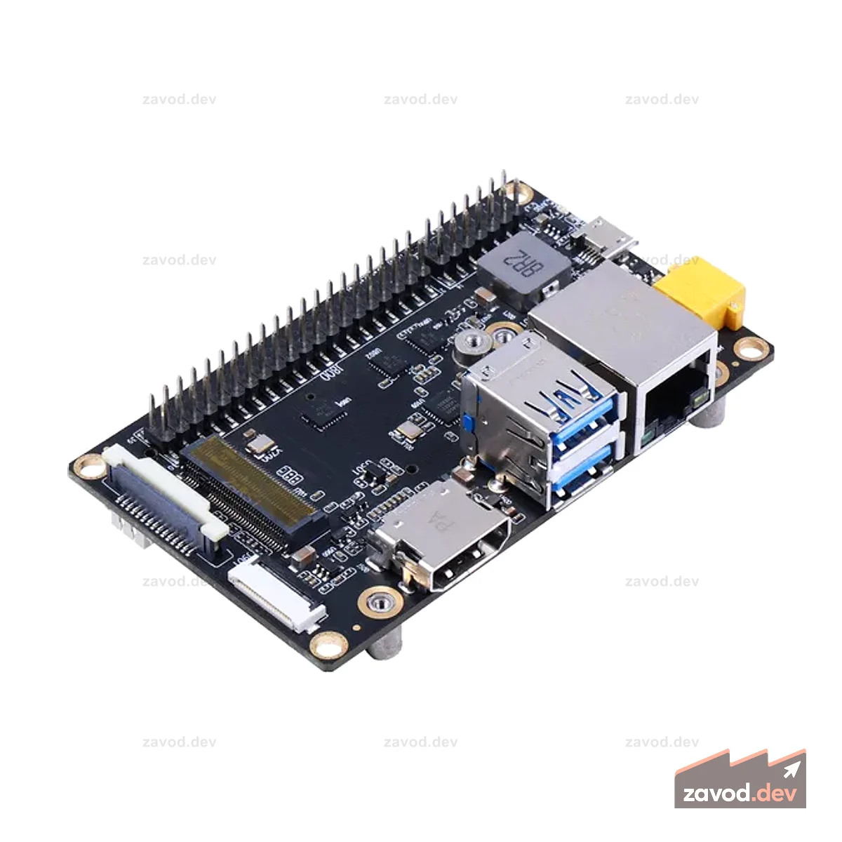 A603 Несущая плата Jetson Orin NX/Nano — 4x USB, 1x GbE, M.2 Key M, M.2 Key E, 1 x CSI, 9–20 В постоянного тока