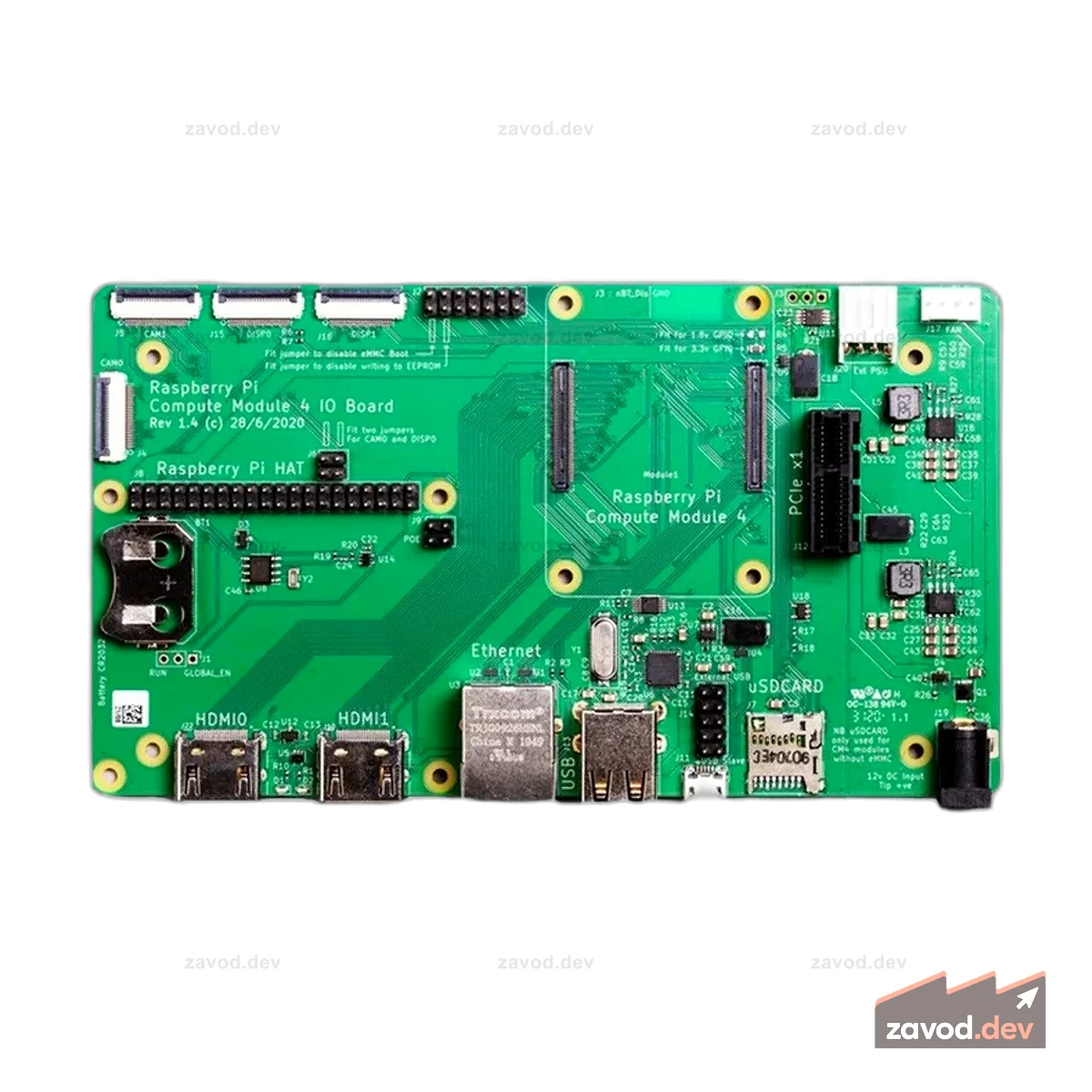 Плата ввода-вывода вычислительного модуля Raspberry Pi 4