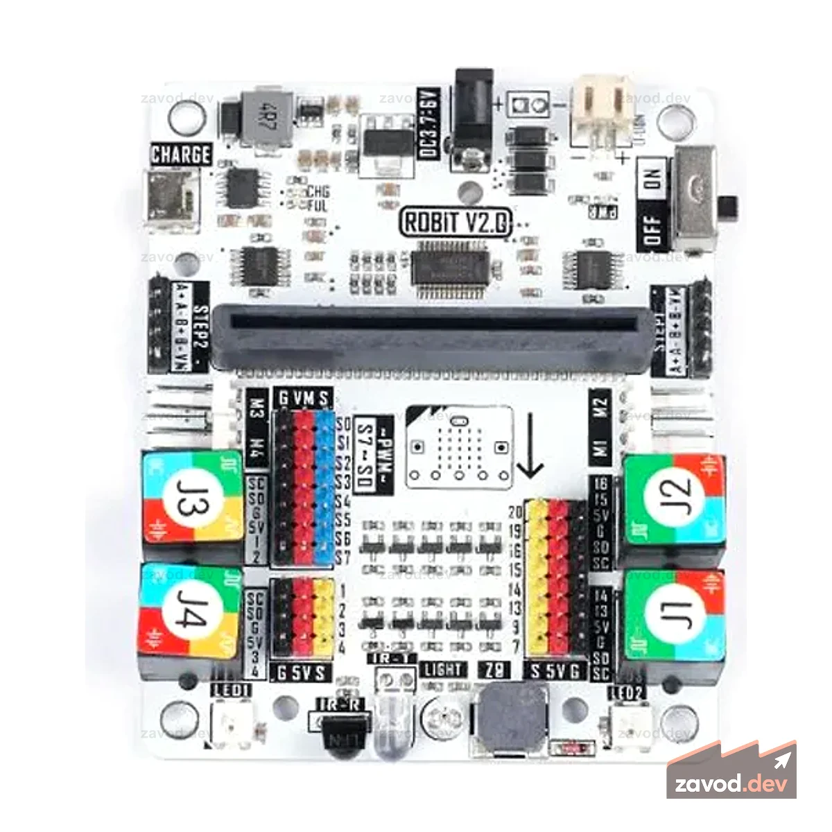 ELECFREAKS micro:bit Плата расширения Robit - шасси для разработки роботов для мини-умных автомобилей своими руками