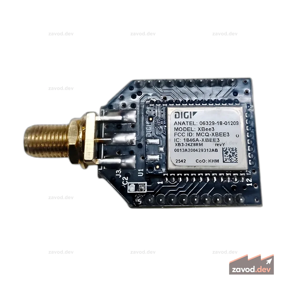Digi XB3-24Z8RM XBee 3 Pro SMA с версией распиновки печатной платы