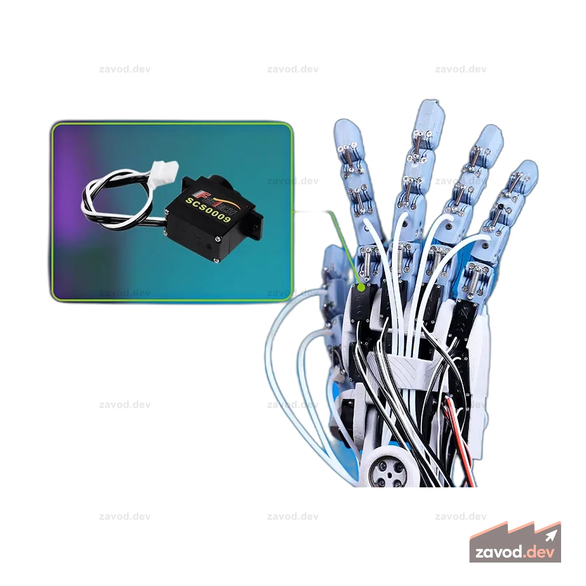 Feetech SCS0009 Ультракомпактный сервопривод 6 В, 2,3 кг для Amazing Hand and HopeJR
