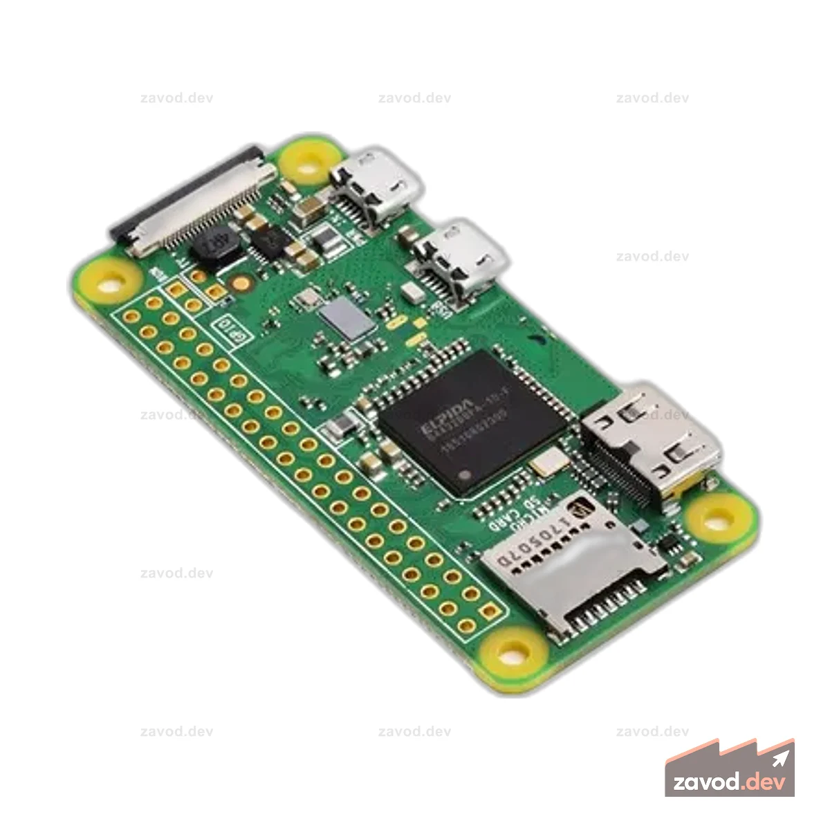 Официальный Raspberry Pi Zero W V1.1 распаянный