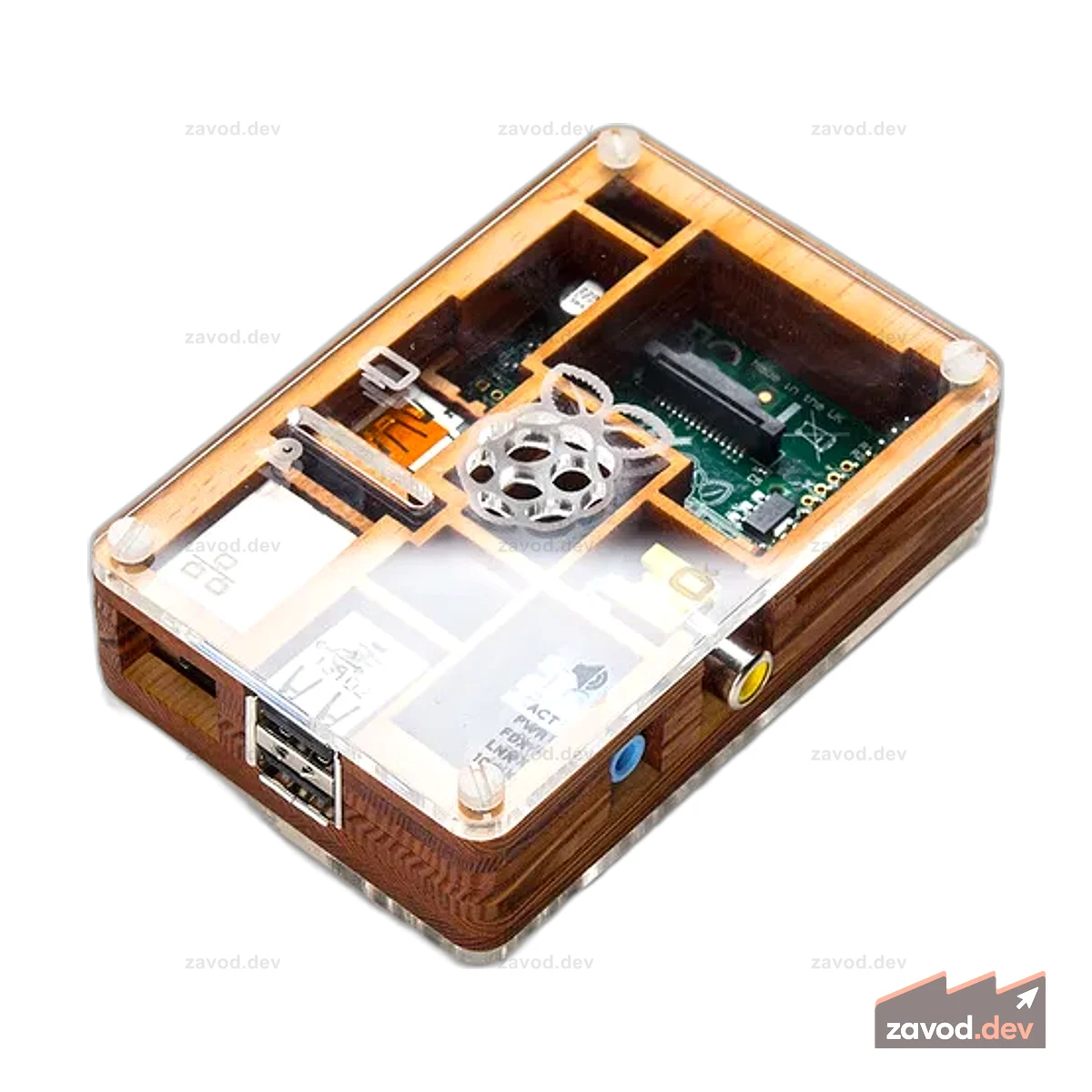 Timber Pibow - Корпус для компьютеров Raspberry Pi Model B
