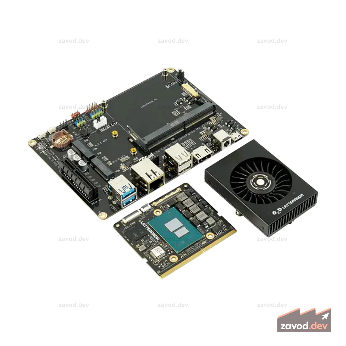 Оценочный комплект вычислительного модуля LattePanda Mu Micro x86 (N100, 8 ГБ ОЗУ, 64 ГБ eMMC)