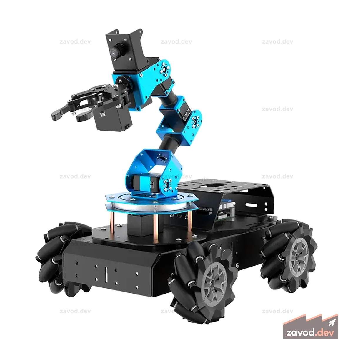 Hiwonder ArmPi Pro Raspberry Pi 5 ROS Комплект разработчика роботизированной руки с колесным шасси 4WD Mecanum с открытым исходным кодом Робот-автомобиль