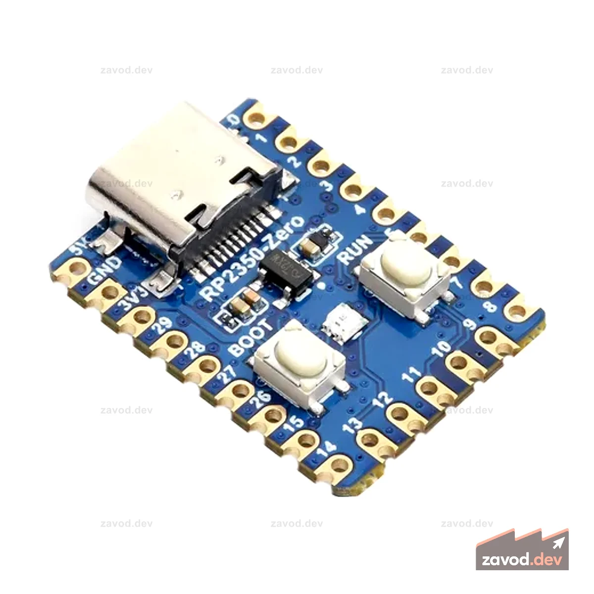 RP2350-Zero — двухъядерный микроконтроллер Raspberry Pi