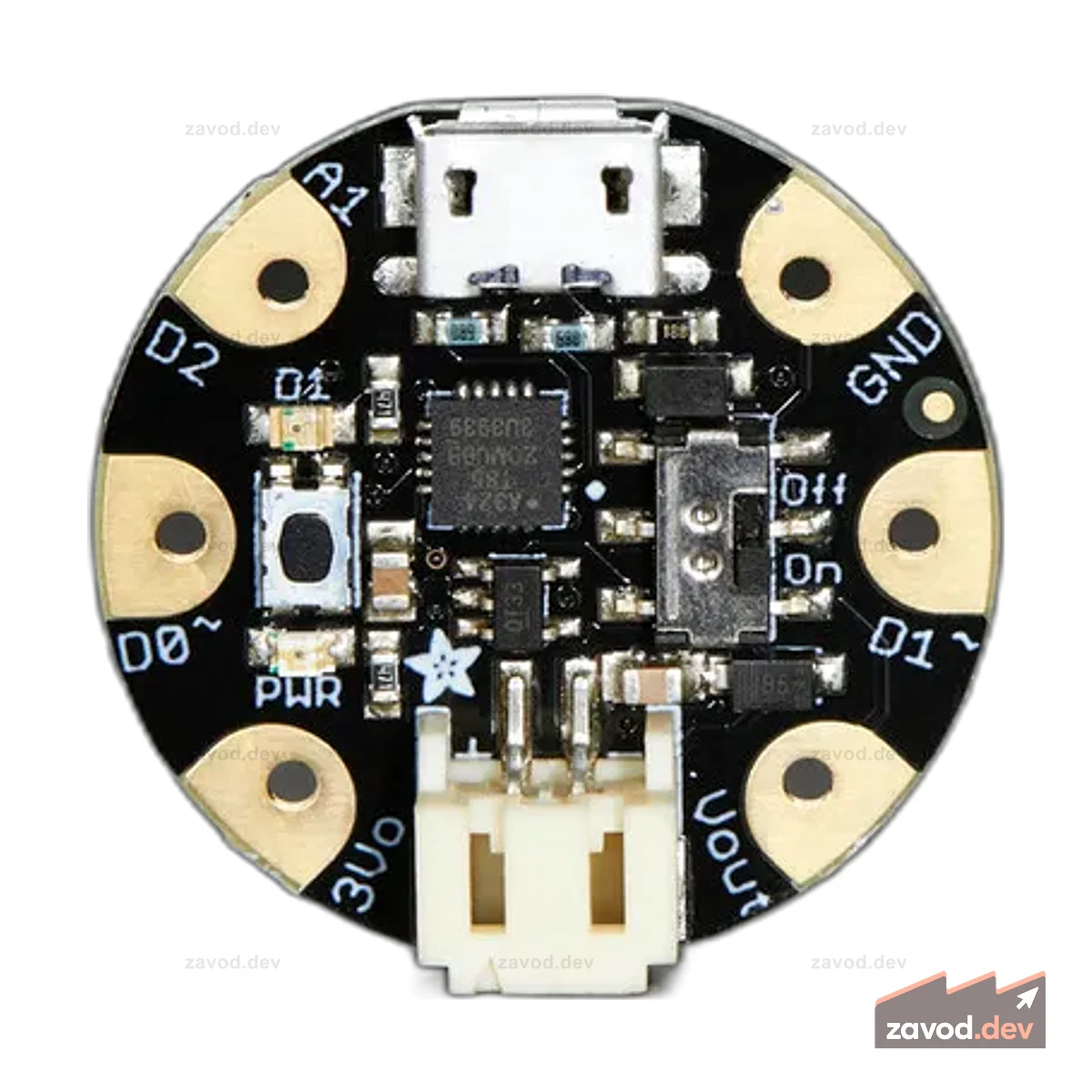 Adafruit GEMMA v2 - Миниатюрная носимая электронная платформа