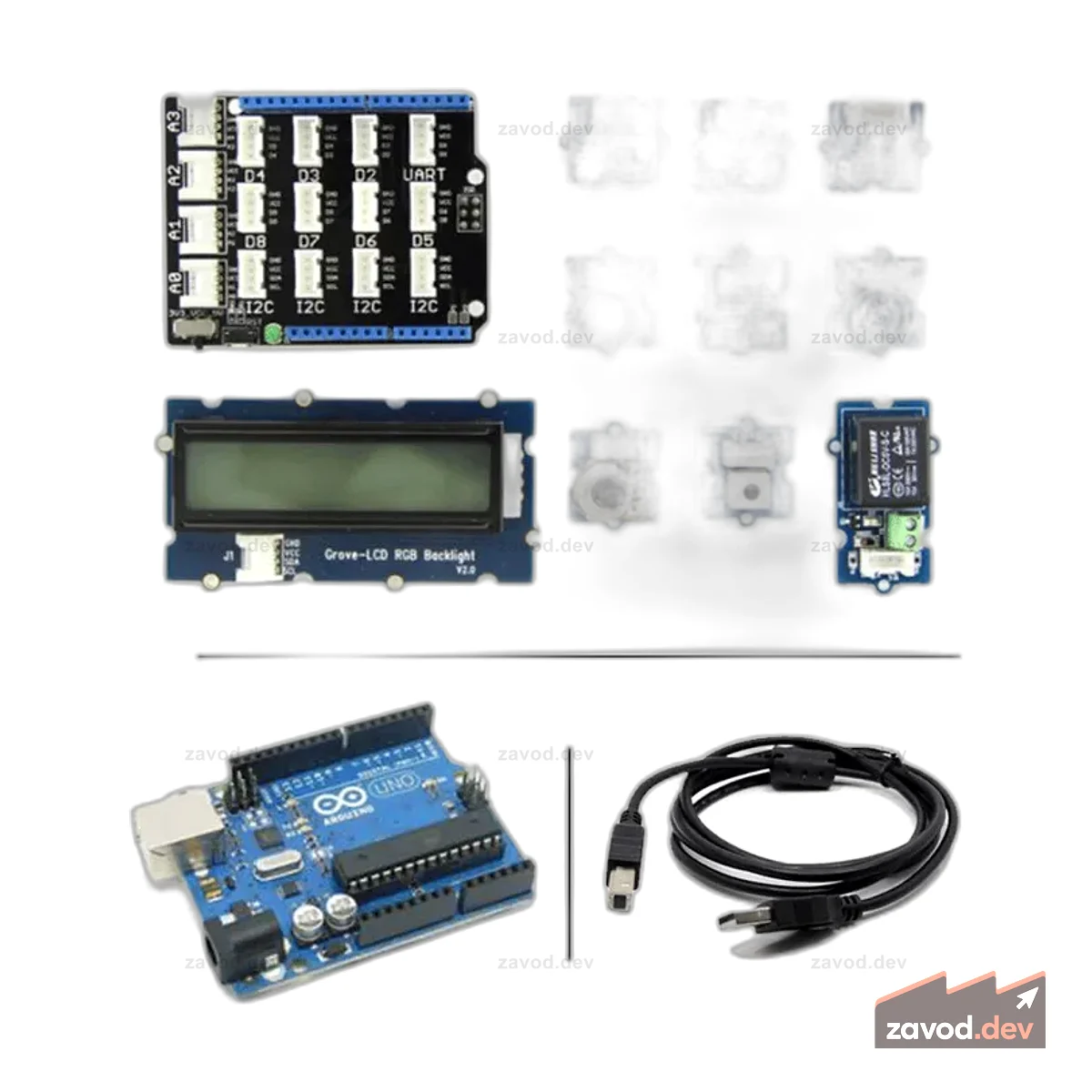 Grove — стартовый комплект для Arduino (с Arduino UNO R3)