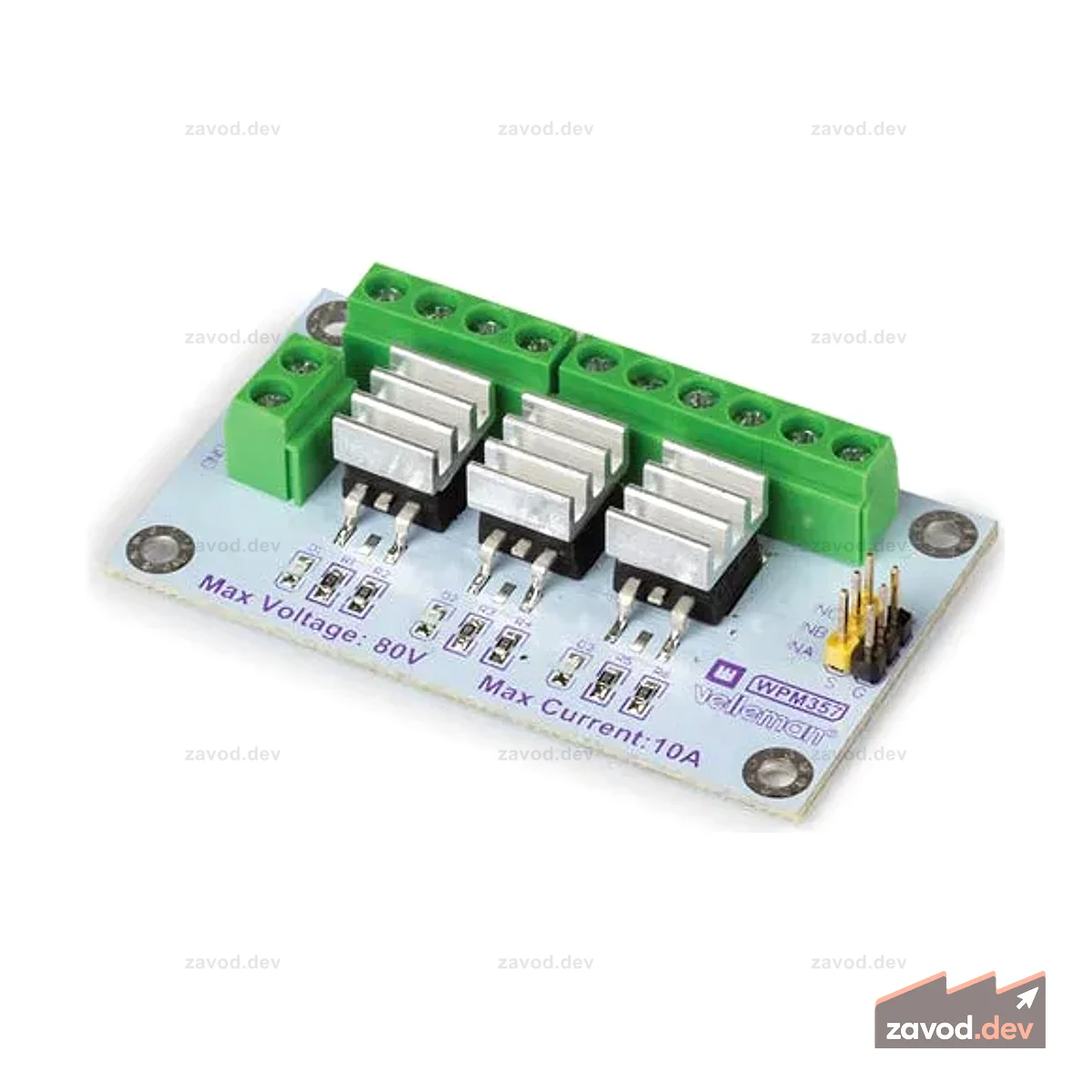 3-канальный модуль MOSFET высокой мощности (IRF540NS)