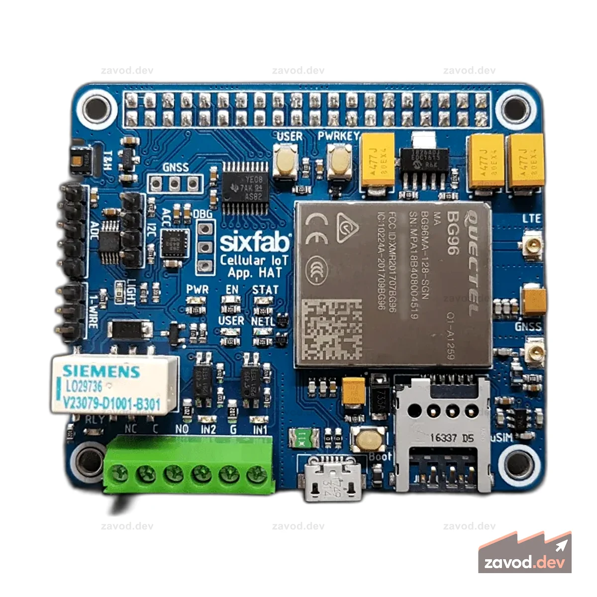 Raspberry Pi Cellular IoT Application Shield – LTE-M, NB-IoT и eGPRS