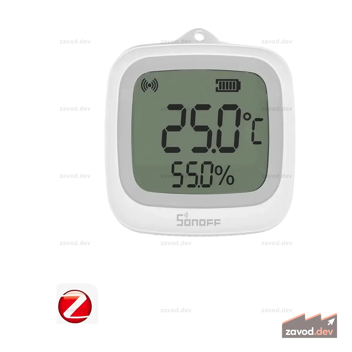 Sonoff Водонепроницаемый Zigbee ЖК-умный датчик температуры и влажности