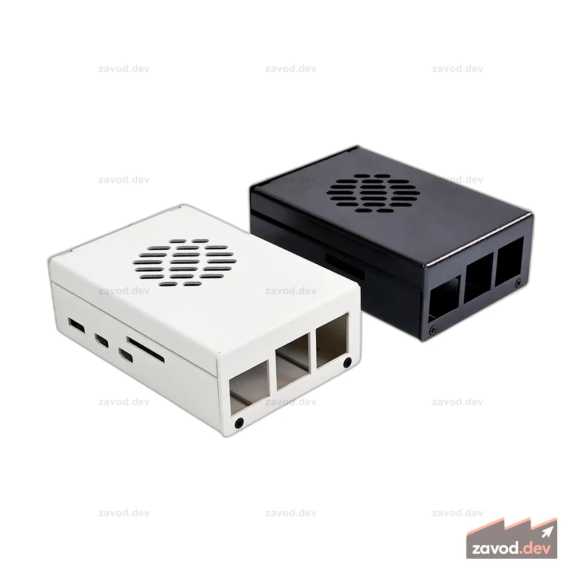 Металлический корпус Raspberry Pi 5 с охлаждающим вентилятором с ШИМ