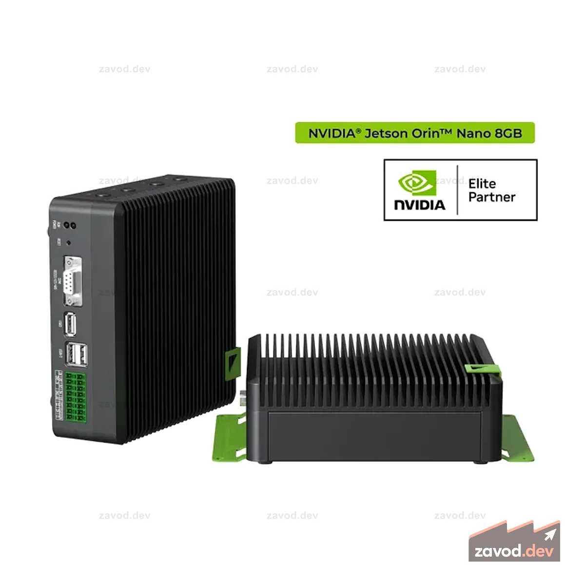 reComputer Industrial J3011 — безвентиляторное устройство Edge AI с Jetson Orin™ Nano 8 ГБ