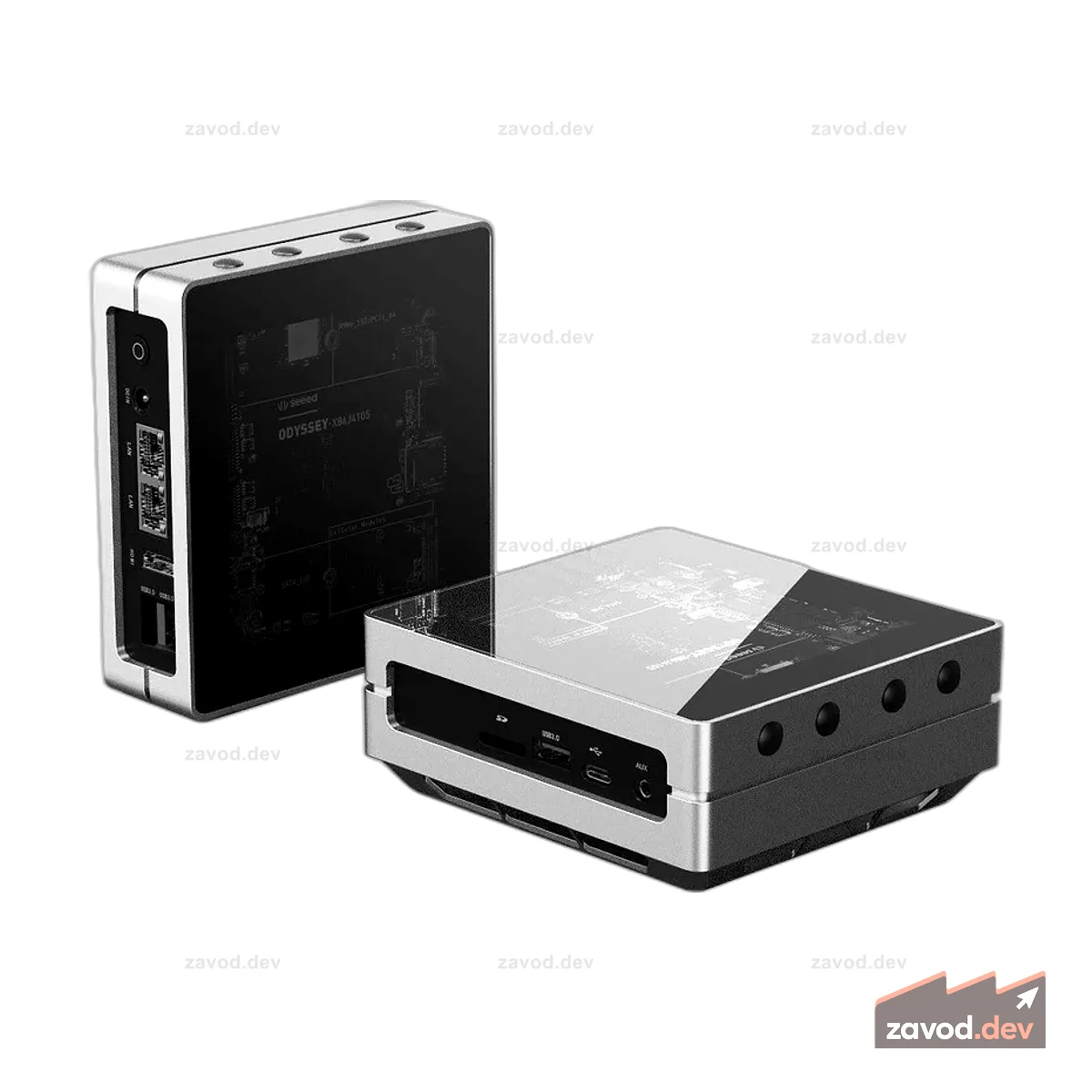 re_computer (Silver Metal Edition): наиболее совместимый корпус для популярных SBC, включая ODYSSEY — X86J4105, Raspberry Pi, BeagleBone и Jetson Nano/Xavier NX.