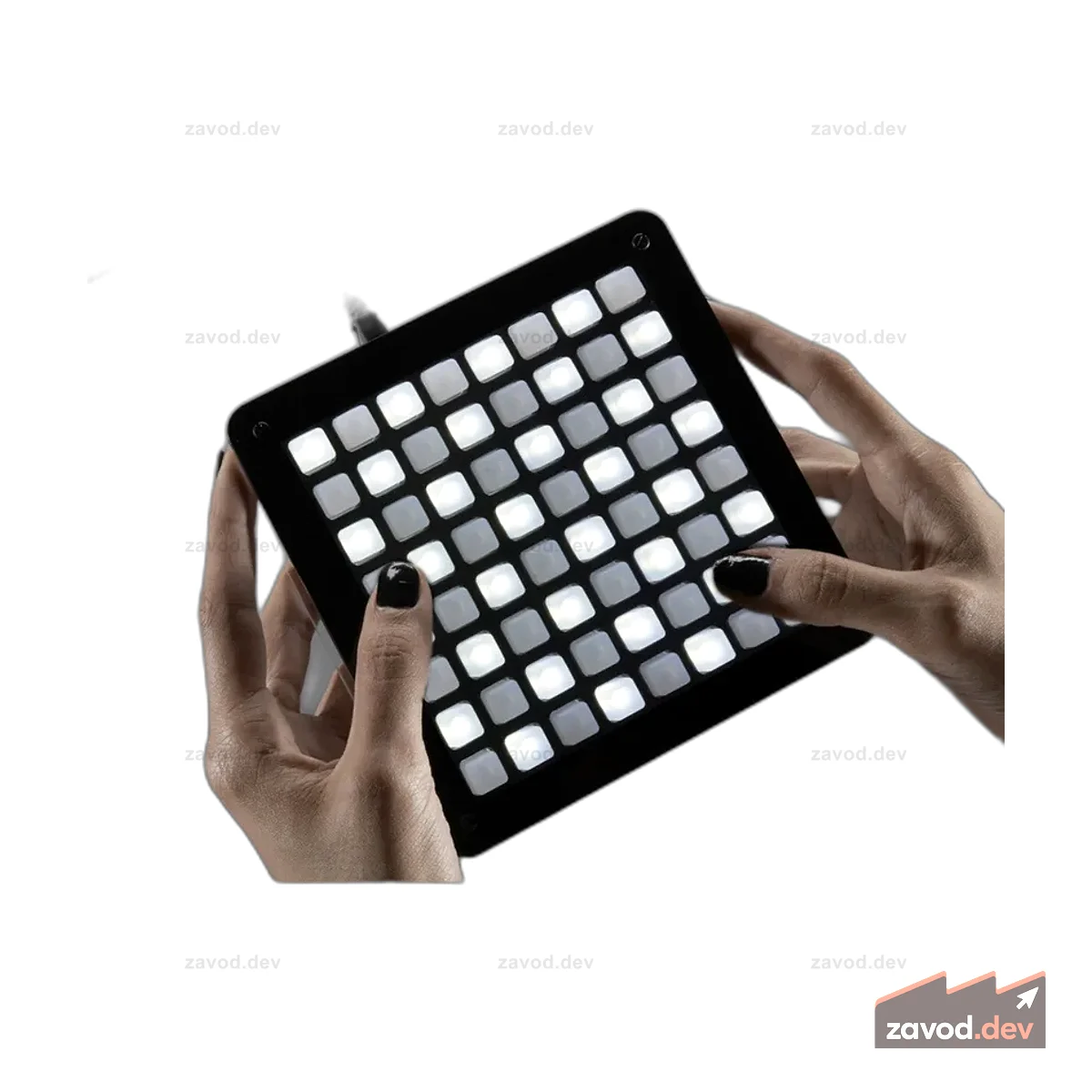 Adafruit УНТЗтрумент! Комплект контроллера сети 8x8 с открытым исходным кодом [белые светодиоды 8x8]