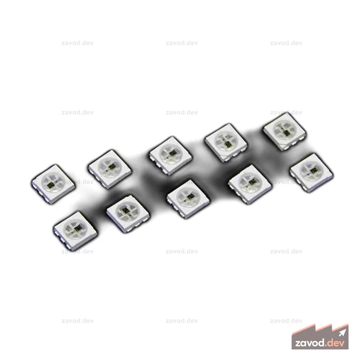 WS2812 RGB светодиод со встроенным драйвером (в упаковке 10 шт.)