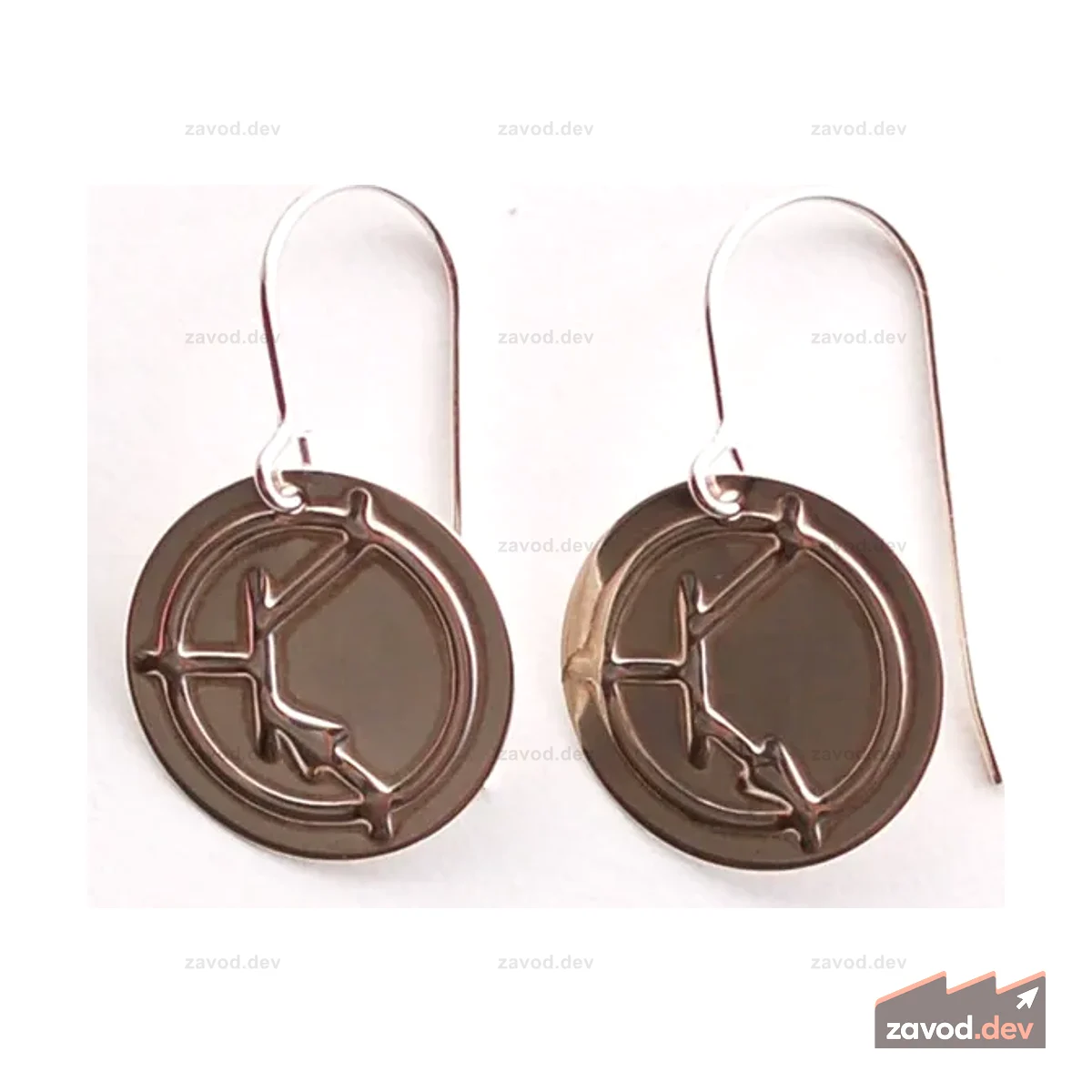 Серебряные биполярные серьги - NPN/PNP