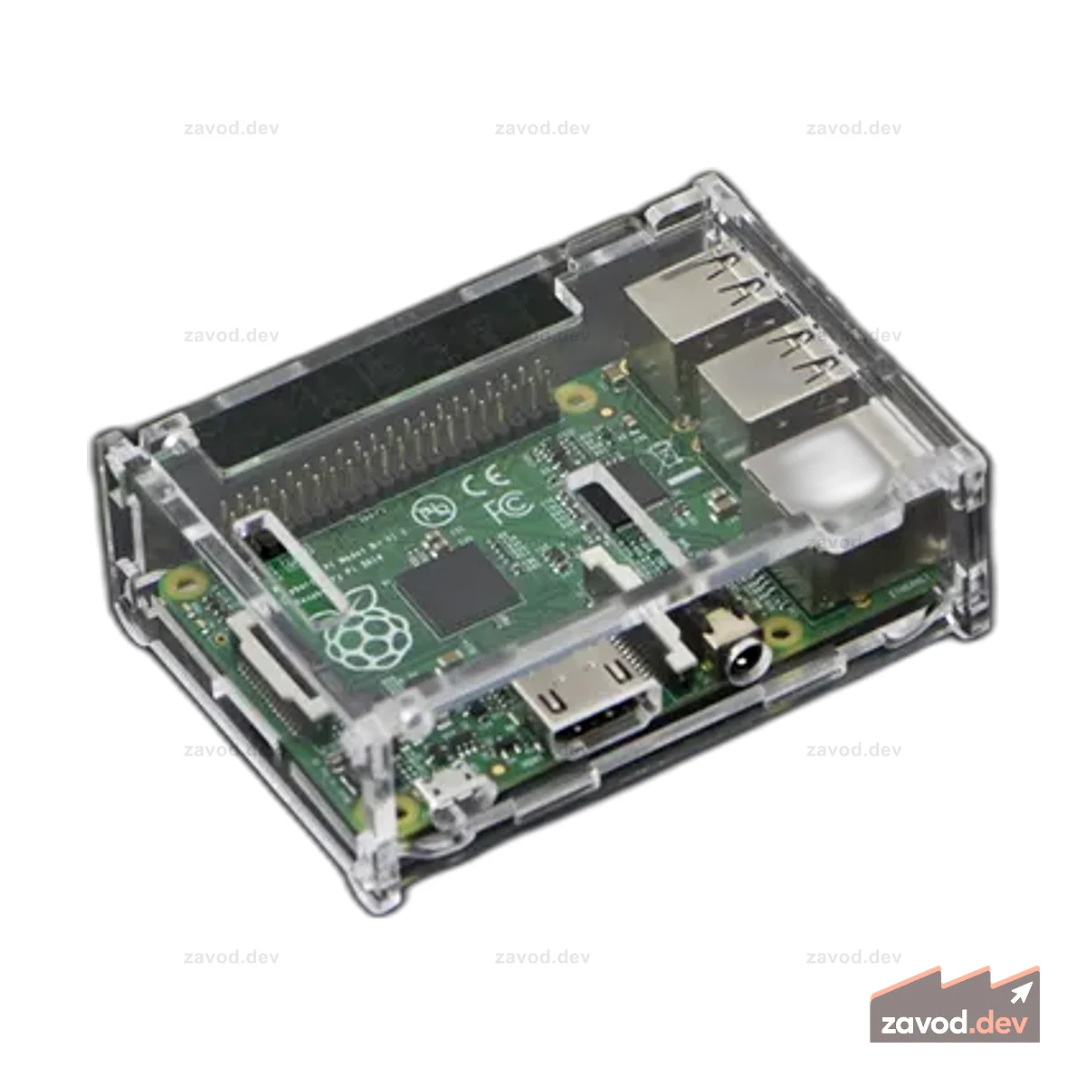 Акриловый корпус Raspberry Pi B+ (Снято с производства)