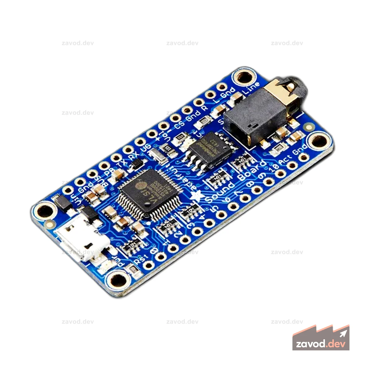 Звуковая плата Adafruit Audio FX — триггер WAV/OGG с флэш-памятью 16 МБ