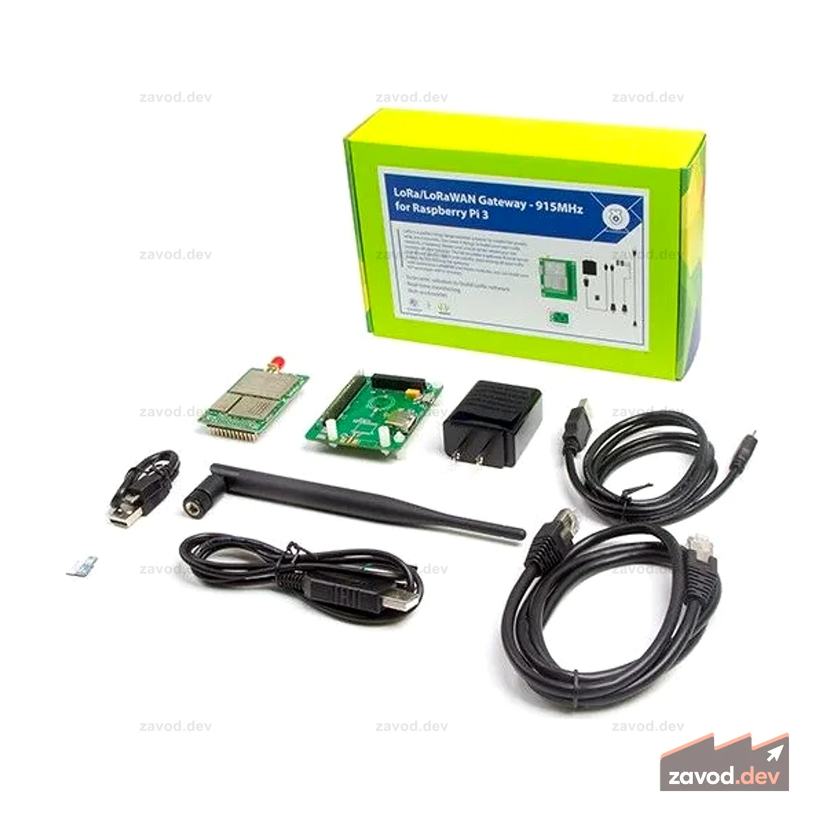 Шлюз LoRa/LoRaWAN — 915 МГц для Raspberry Pi 3