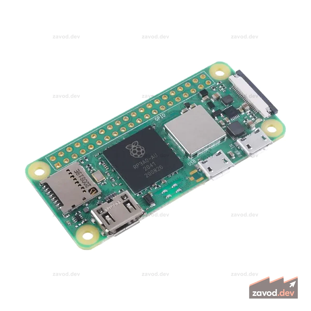 Raspberry Pi Zero 2 Вт (с четырехъядерным процессором, Bluetooth 4.2, BLE, встроенной антенной и т. д.)
