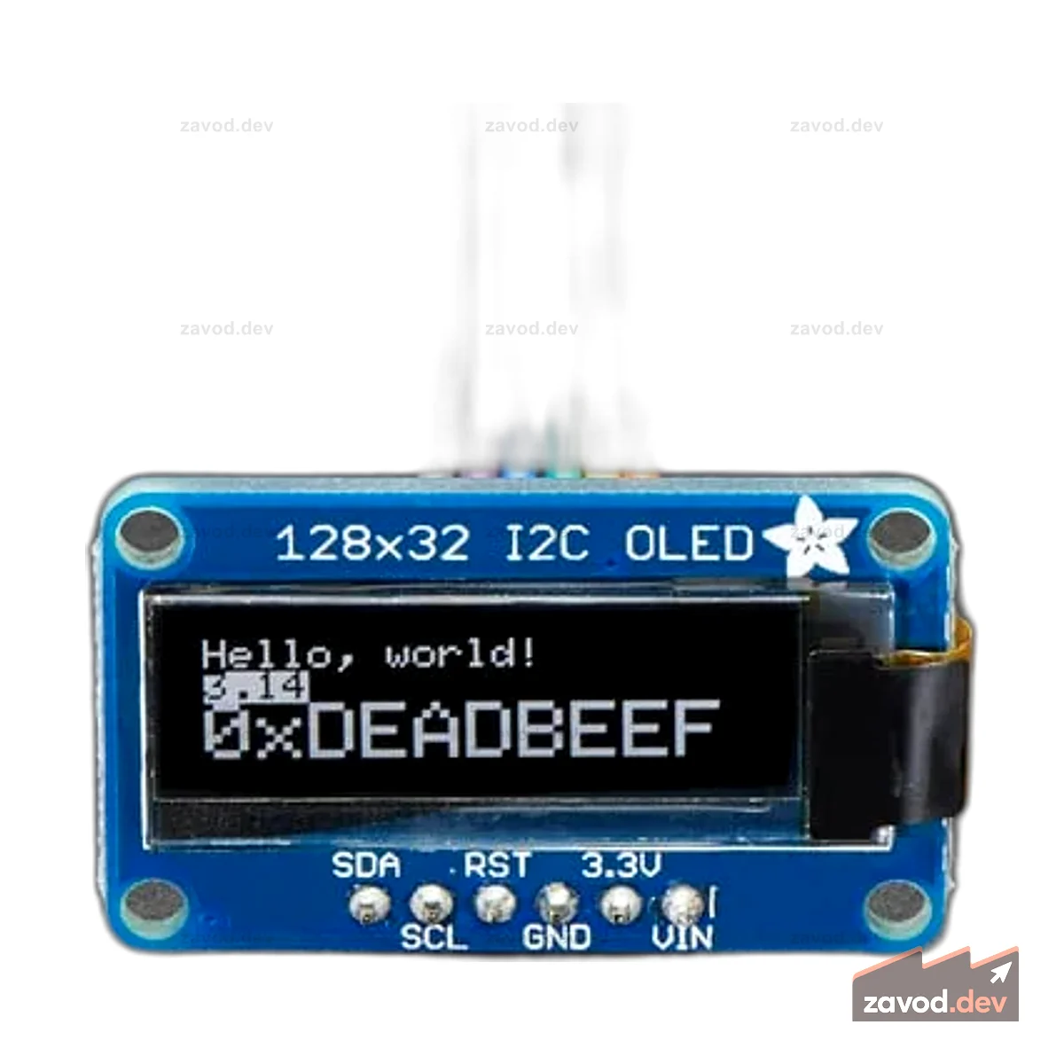 Монохромный графический OLED-дисплей I2C 128x32