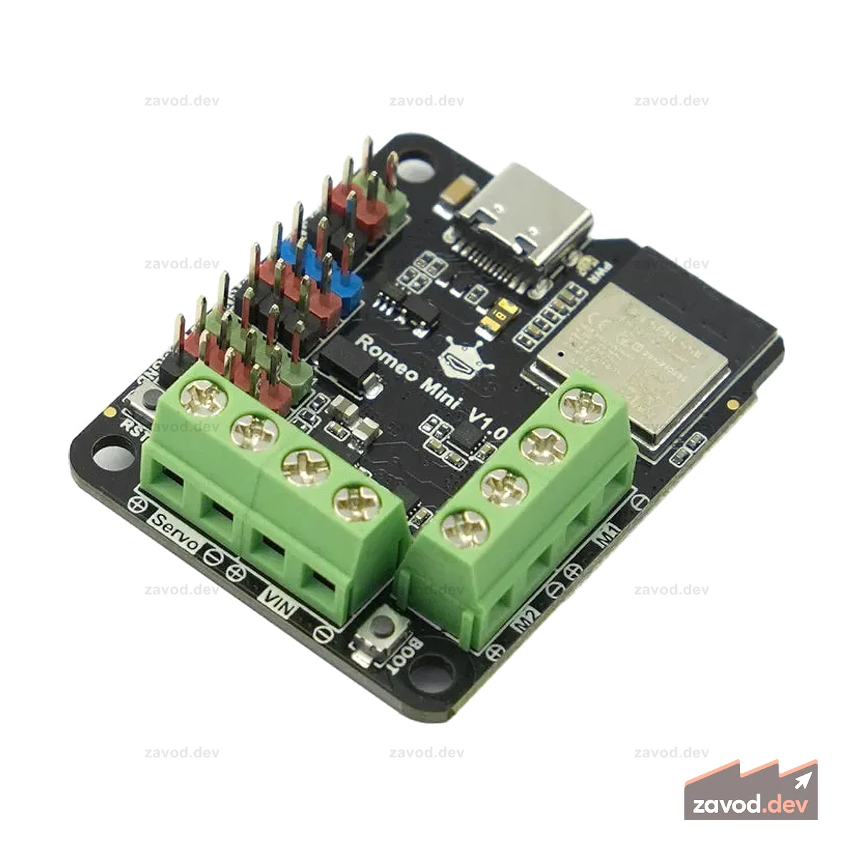 Плата управления роботом Romeo ESP32-C3 (поддерживает Wi-Fi; Bluetooth 5)