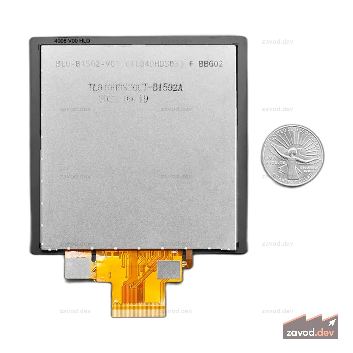 Квадратный RGB TTL TFT-дисплей — 4 дюйма, 720x720 — с емкостным сенсорным экраном TL040HDS20CT-B1502A