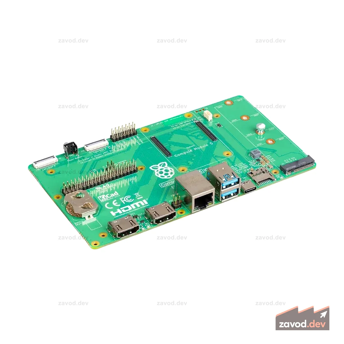 Плата ввода-вывода вычислительного модуля Raspberry Pi 5