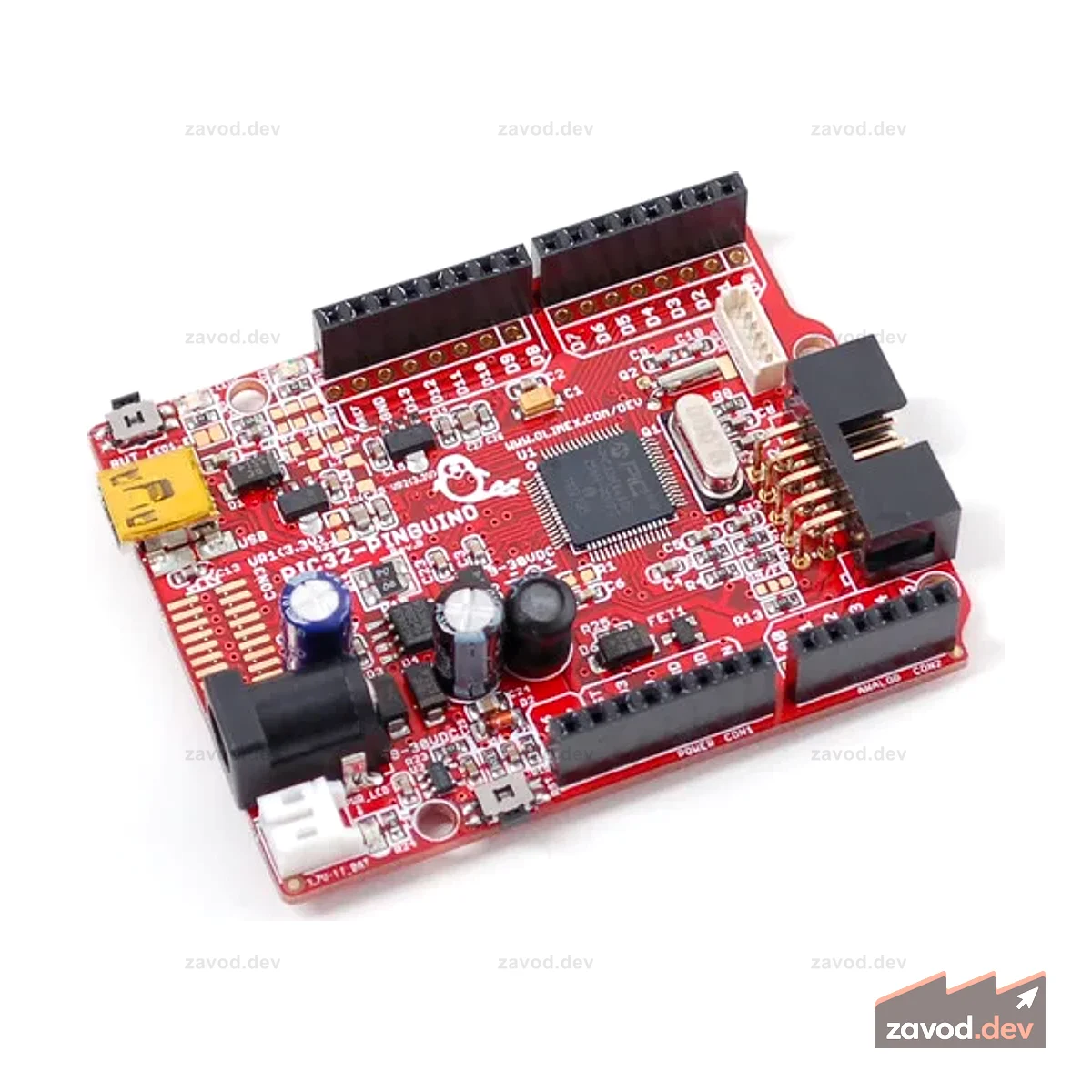PIC32 Pinguino - плата разработчика PIC32MX440F256H