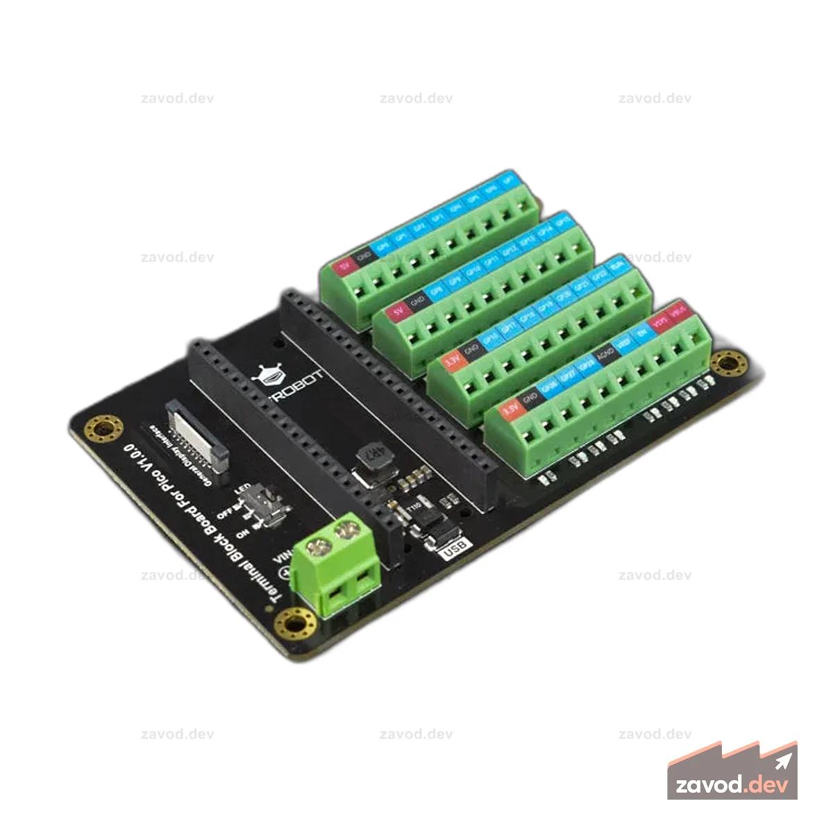 Клеммная колодка для Raspberry Pi Pico