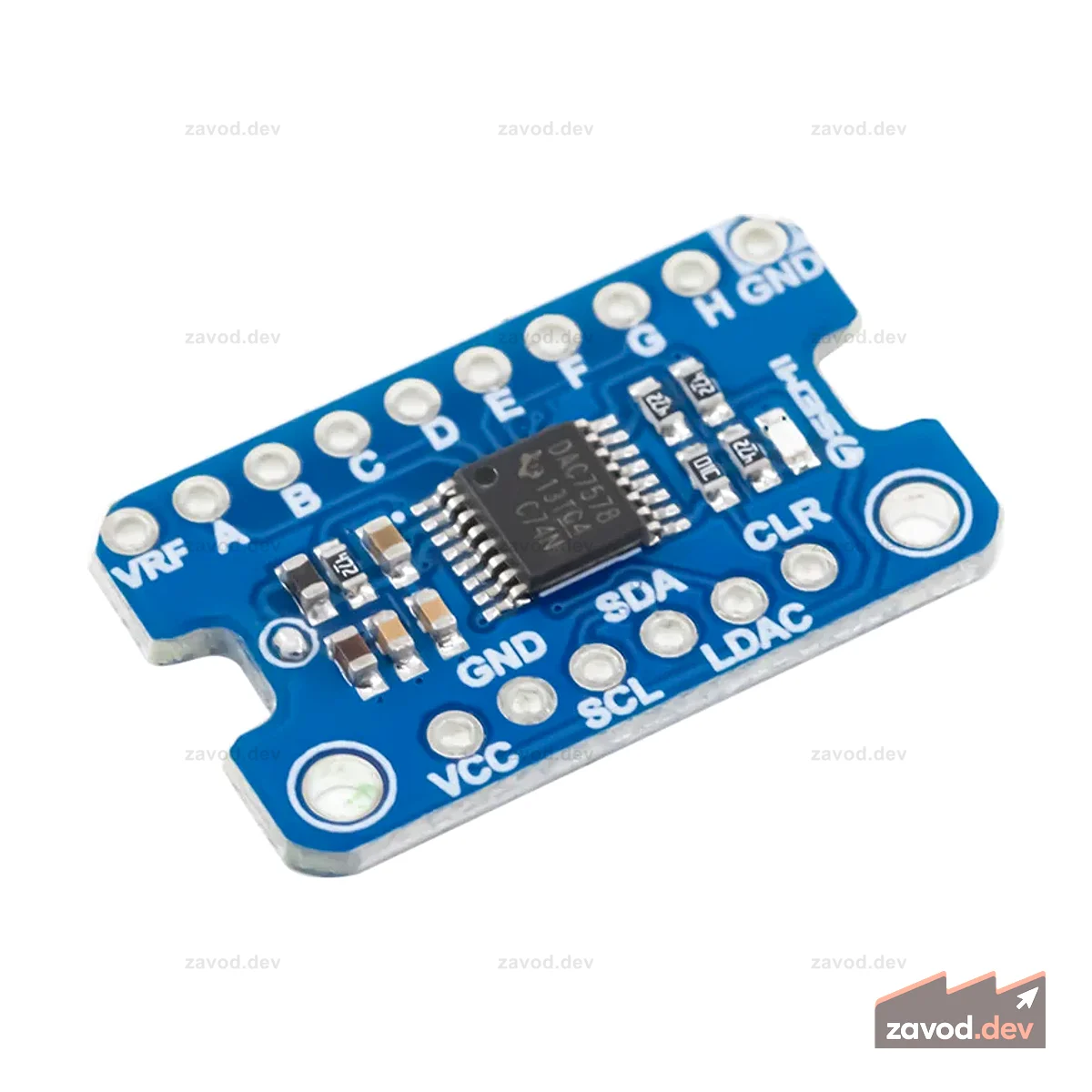 7Semi DAC7578 Коммутационная плата, 8-канальный 12-битный модуль ЦАП I2C