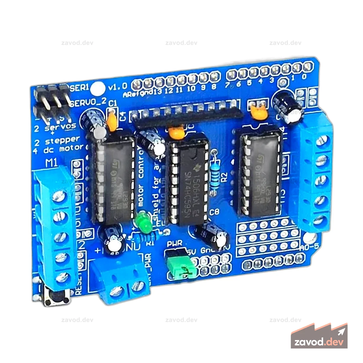 Щит драйвера двигателя Arduino L293D