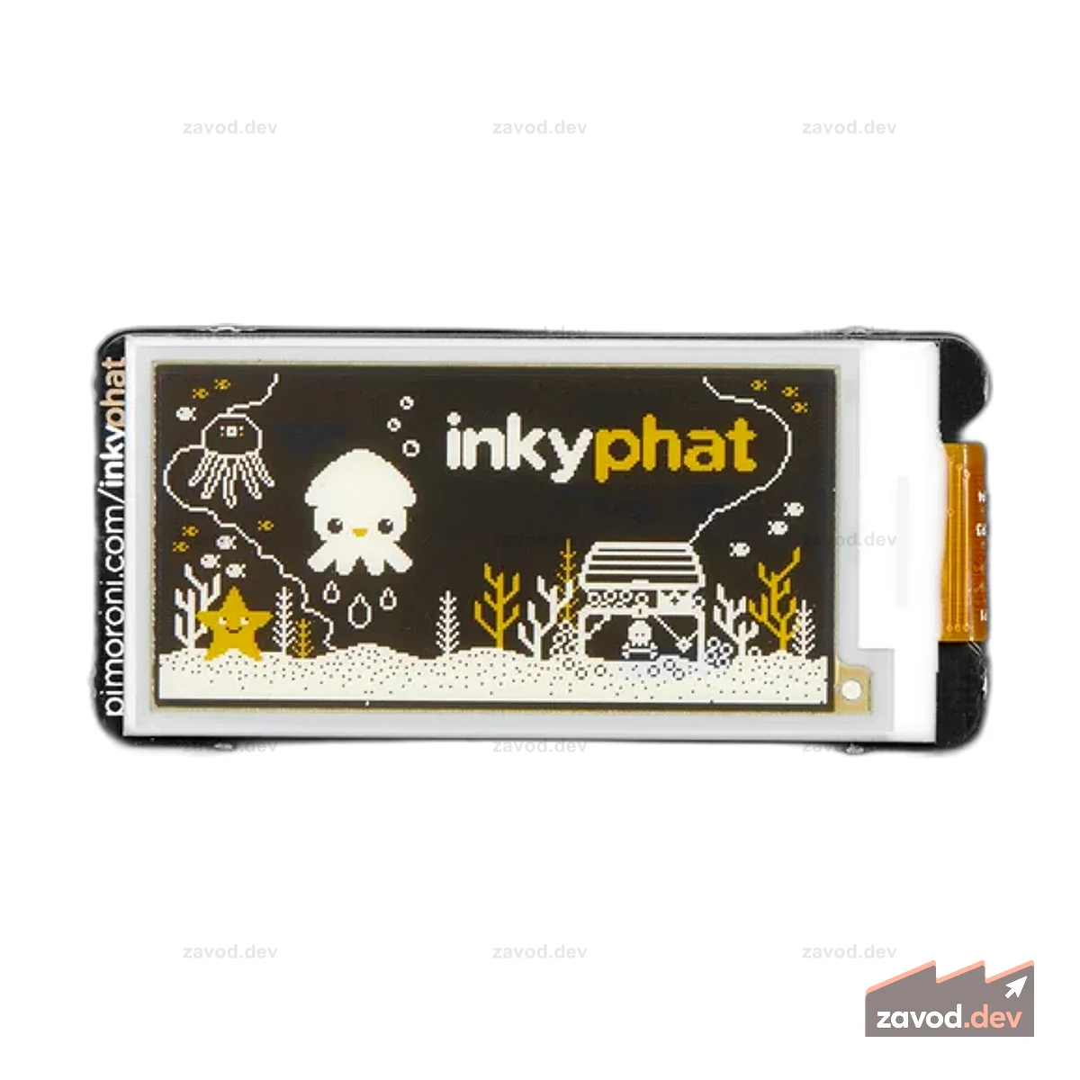 Pimoroni Inky pHAT - 3-цветный дисплей eInk