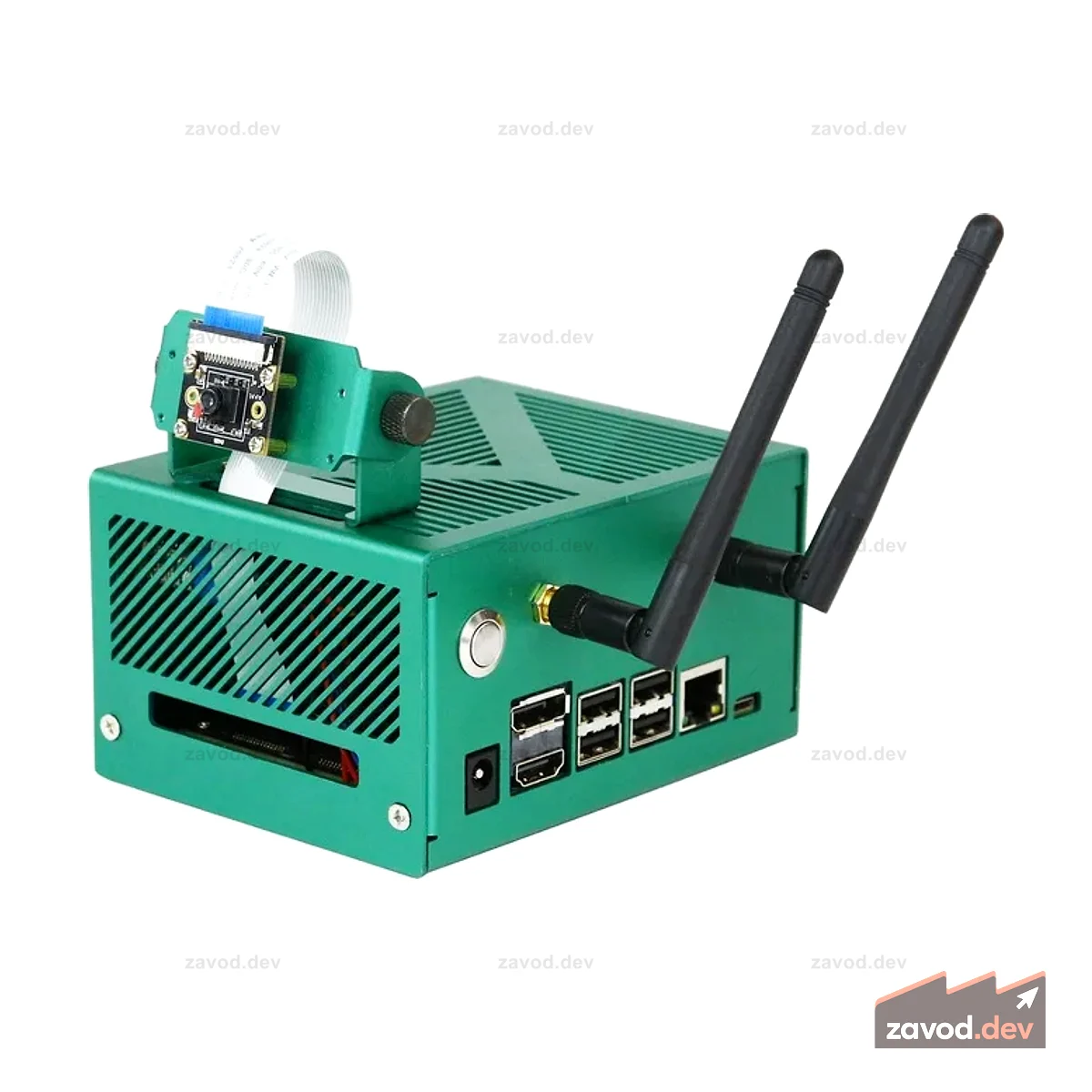 Чехол из зеленого алюминиевого сплава Yahboom для NVIDIA Jetson NANO B01/Xavier NX/TX2 NX/Orin NX SUPER/Orin NANO SUPER